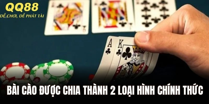 Bài cào được chia thành 2 loại hình chính thức