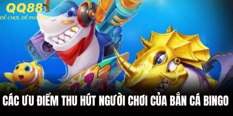 Các ưu điểm thu hút người chơi của bắn cá bingo QQ88